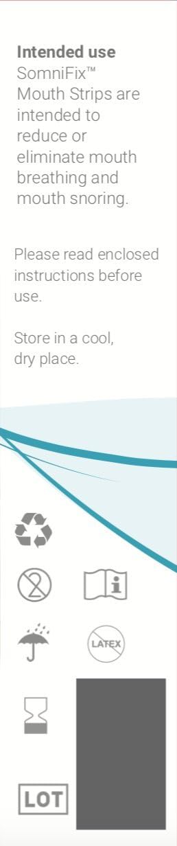 2 Pack SomniFix ASM11 Sleep Strips for Better Nose Breathing