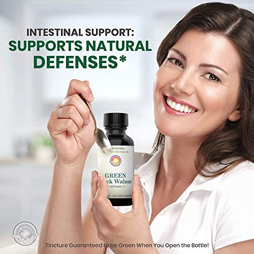 Original Green Black Walnut Hull Tincture (Extra Strength) by Dr. Hulda Clark, 4 oz