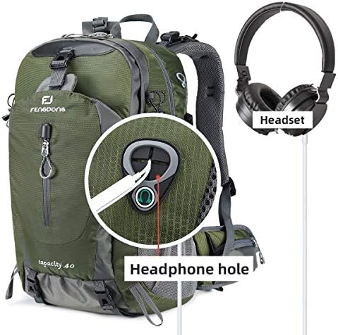 40L Waterproof Lightweight Hiking,Camping,Travel Backpack for Men Women