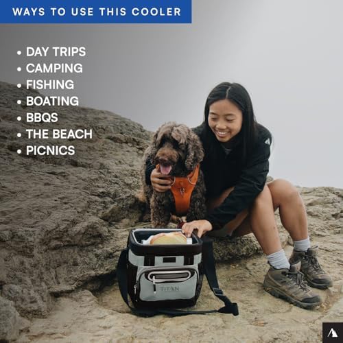 Arctic Zone Titan Deep Freeze Cooler - Zipperless Hardbody Cooler - Small & Large Capacity- Beach & Camping Cooler - Deep Freeze Insulation, HardBody Liner, and SmartShelf