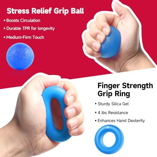 FitBeast Grip Strengthener Forearm Strengthener Hand Grips Strengthener Kit - 5 Pack Adjustable Resistance