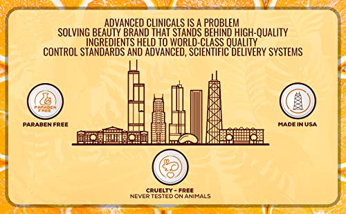 Advanced Clinicals Vitamin C Cream. Advanced Brightening Cream. Anti-aging cream for age spots, dark spots on face, hands, body. Large 16oz.