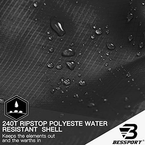 Bessport Mummy Sleeping Bag | 15-45 ℉ Extreme 3-4 Season Sleeping Bag for Adults Cold Weather– Warm and Washable, for Hiking Traveling & Outdoor Activities