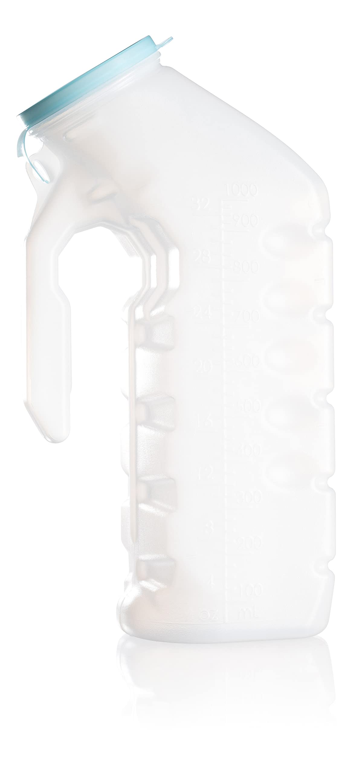 Urinals for Men with Translucent Lid – 32 Oz. Bottle – 6 Pack-Male Urinal Bottles with Glow in The Dark Lid– Durable and Reliable – Practical Design – for Camping, Travel People… (6 Pack, 32, Fl Oz)