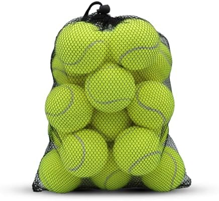 Tennis Balls, 20 Pack Training Tennis Balls,High Elasticity Practice Tennis for Beginner, Exercise Playing Balls for Pet Dog