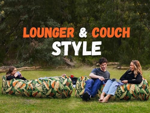 WEKAPO Inflatable Lounger Air Sofa Hammock-Portable,Water Proof& Anti-Air Leaking Design-Ideal Couch for Backyard Beach Traveling Camping Picnics & Music Festivals