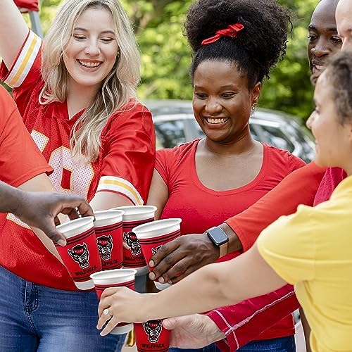 Arizona Wildcats Party Supplies 48 Piece Officially Licensed University Set: 16 oz. Plastic Beverage Cups, 9" Paper Plates, Luncheon Napkins, Complete Party Supplies for 16 Guests by Westrick