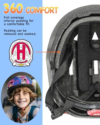 MOUNTALK Kids/Toddler Bike Helmet for Infant/Baby to Children 1/2/3/4/5/6/7/8 Years Old, Kids Helmets Ages 5-8/8-14,Skateboard Helmets for Youth Boys and Girls