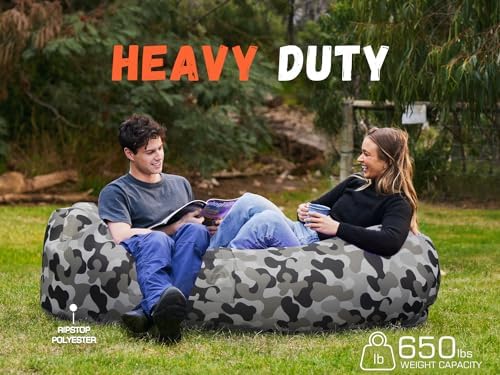 WEKAPO Inflatable Lounger Air Sofa Hammock-Portable,Water Proof& Anti-Air Leaking Design-Ideal Couch for Backyard Beach Traveling Camping Picnics & Music Festivals