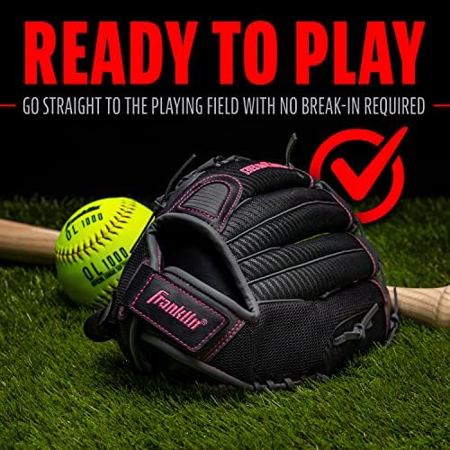 Franklin Sports Girls Softball Glove-Women's Windmill Fastpitch+Slowpitch Softball Glove-Right and Left Hand-Adult