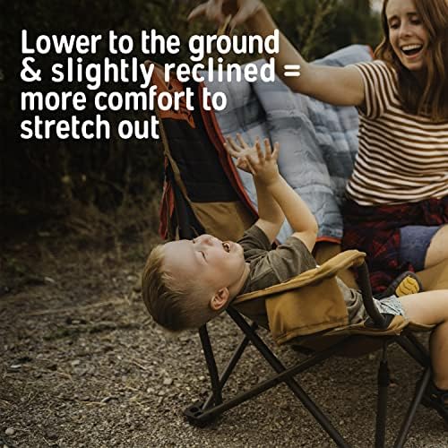 Kelty Low Loveseat Double 2 Person Camping Chair, Two Person Foldable Seat for Festivals, Concerts, Tailgates, Beach Days, Low Seat Height