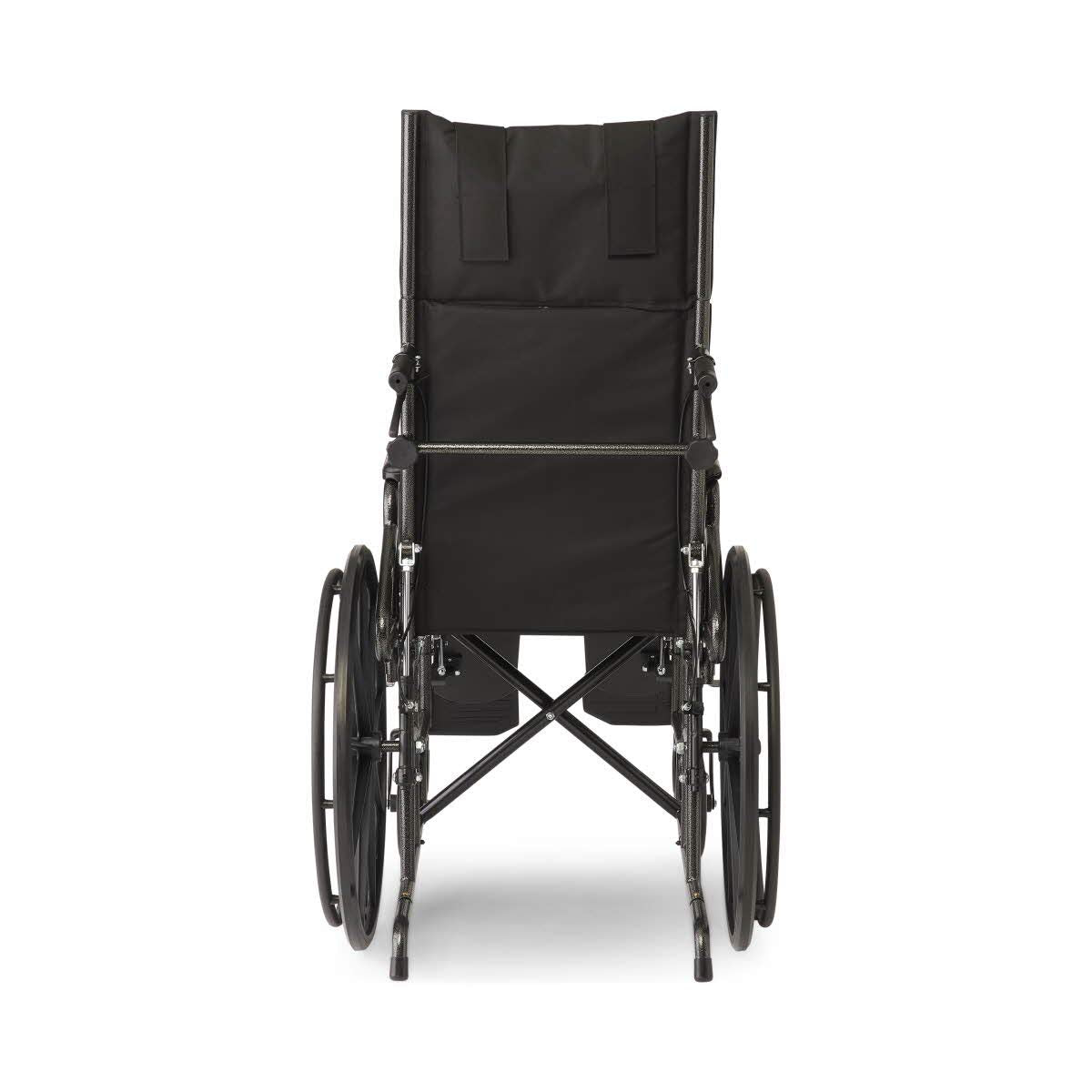Medline Reclining Wheelchair, Desk-Length Arms and Elevating Leg Rests, 16" x 18" Seat (W x D)