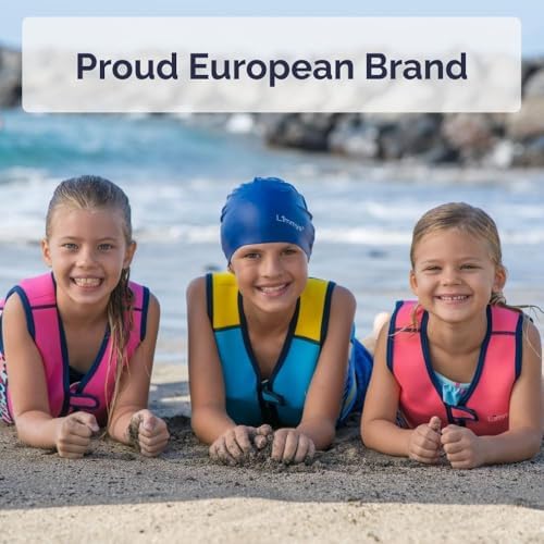 Limmys Premium Kids Swim Vest - Toddler Swim Jacket and Buoyancy Swimming Aid - Modern Design Swimming Vest for Boys, Girls and Babies - Drawstring Bag Included