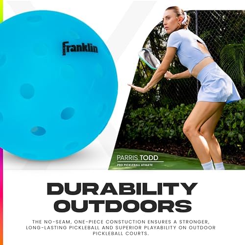 Franklin Sports X-40 Outdoor Pickleballs - Official Ball of USA Pickleball, APP Tour + Pickleball US Open - 3 Packs, 12 Packs, 36 Pickleball Buckets, 50, 100 + 400 Bulk Packs of Regulation Pickleballs