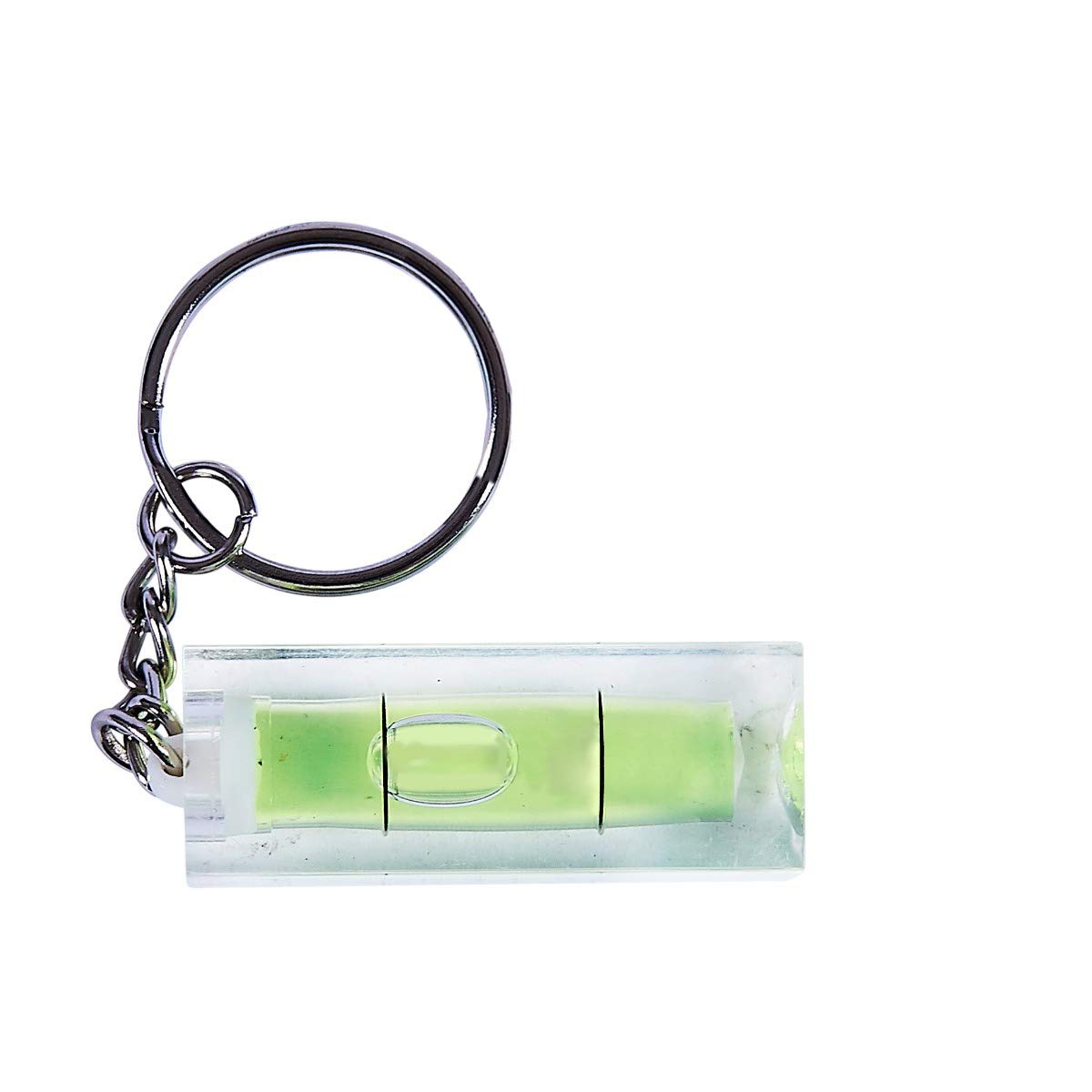 The Bath People Mini Spirit Level Key Ring - Gadget Novelty Gift - DIY Tool - Spirit Level Keychain