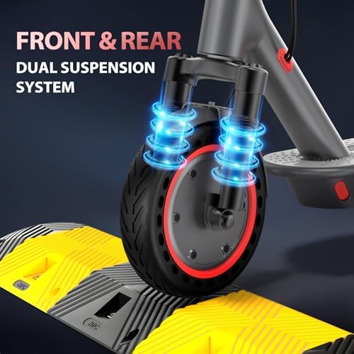 Electric Scooter for Adults, 8.5"/10" Tires, 19/22Mph, 350W/500W Motor, 21-28 Miles Range, Folding E-Scooter with Dual Suspension,APP(V1/SPRO/MAX/PRO)