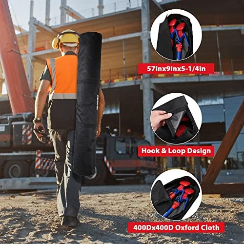 WORKPRO Cabinet Jack Support Pole, 54-114 Inches Steel Telescopic Quick Support Rod Adjustable 3rd Hand Support System with 154 lbs Capacity for Cabinet Jack, Drywall Jack& Cargo Bars, 4-Pack