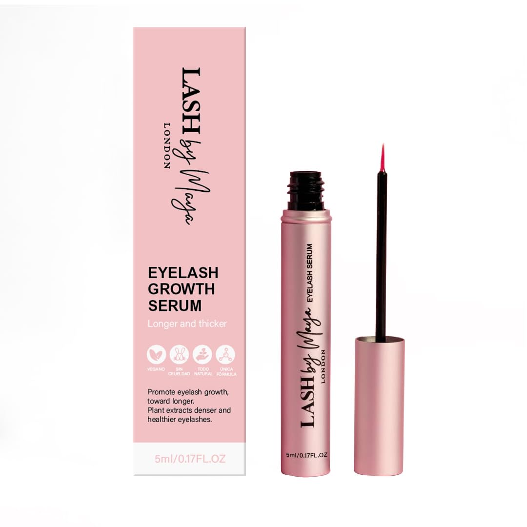 Lash by Maya Serum,Official Authentic LASH by Maya LONDON,Eyelash Growth Serum,Lash Enhancing,Cruelty Free, Made in the USA-5ml