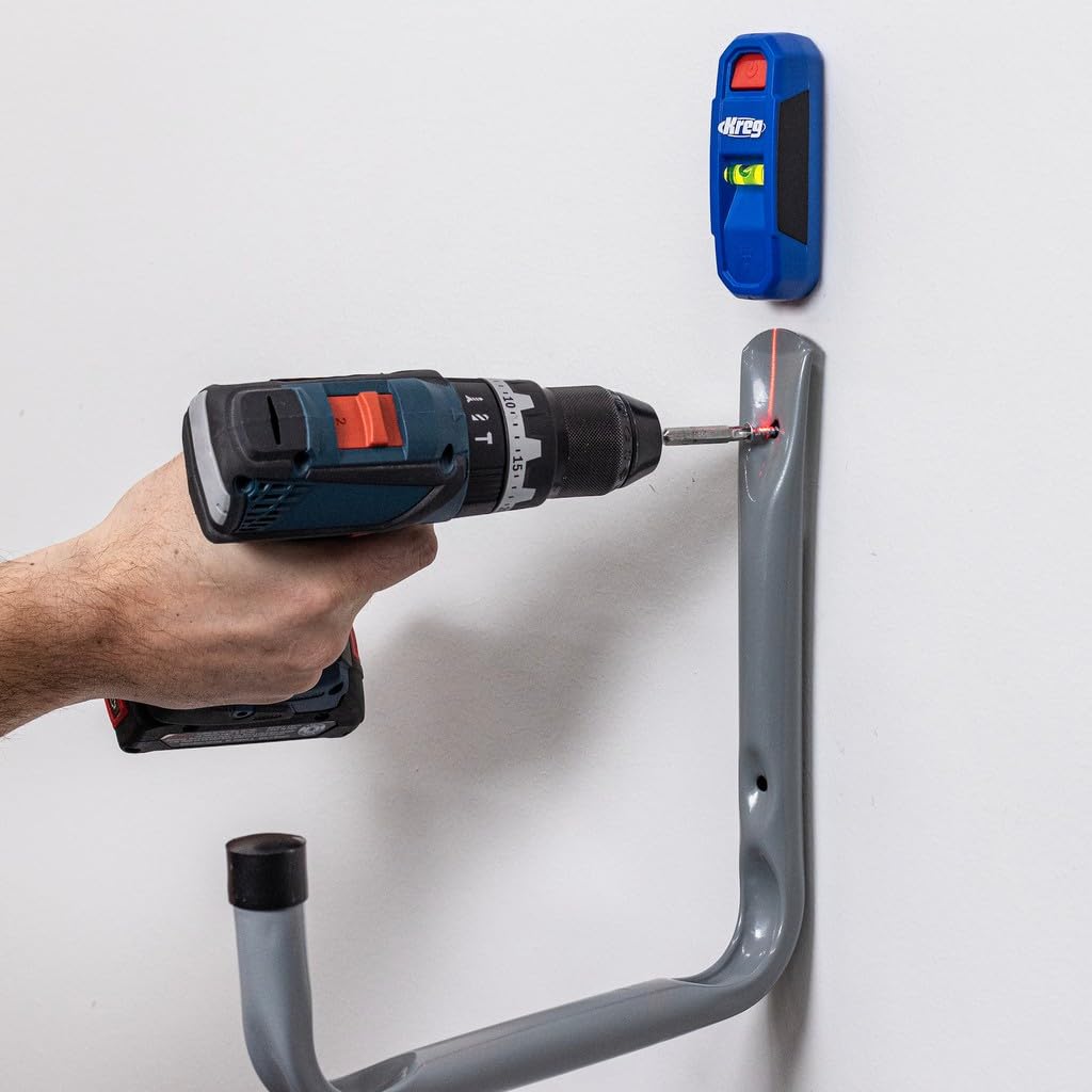Kreg KMM1000LZ - Kreg Magnetic Stud Finder with Laser-Mark - Stud Finder & Wall Scanner - Magnetic Stud Finder Tool - with Precise Stud Magnet