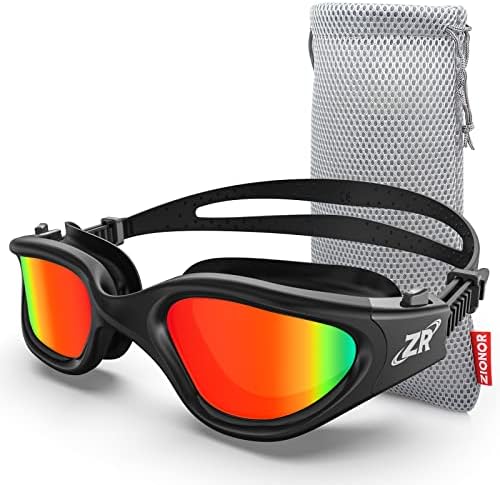 ZIONOR G1 Polarized Swimming Goggles for Unisex Adult Women Anti Fog 100% Anti UV Diving Goggles