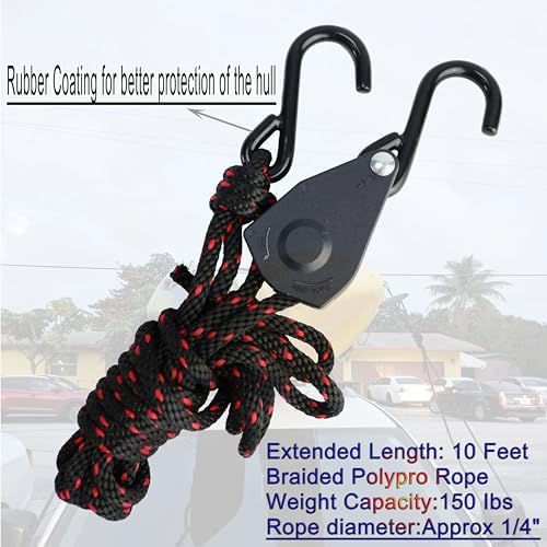 Folding Kayak roof Rack Adjustable for Kayak/Canoe/SUP,J-Bar Rack on Roof Mounting On SUV, Car and Truck Crossbars. (23-krf-2)