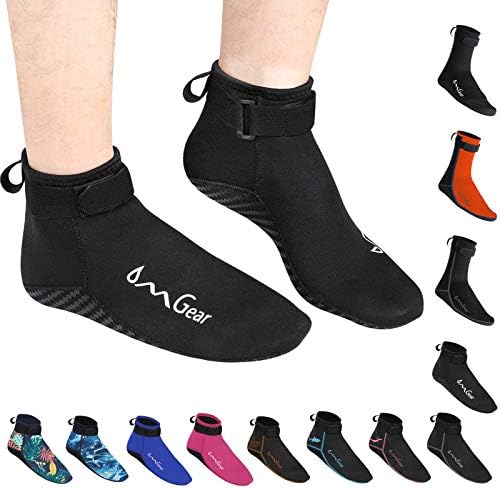 OMGear Water Socks Neoprene Socks Beach Booties 3mm 5mm Anti-Slip Wetsuit Footwear Fin Swim Sand Proof Socks