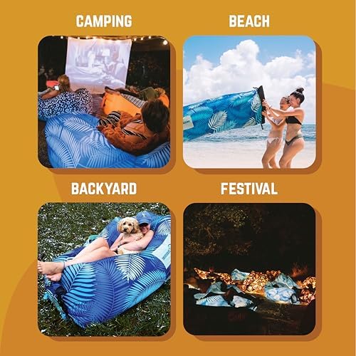 Chillbo Inflatable Couch – Cool Inflatable Chair. Upgrade Your Camping Accessories. Easy Setup is Perfect for Hiking Gear, Beach Chair and Music Festivals.
