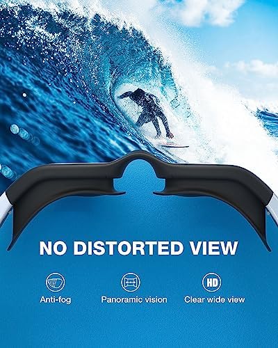 ZIONOR G1 Polarized Swimming Goggles for Unisex Adult Women Anti Fog 100% Anti UV Diving Goggles