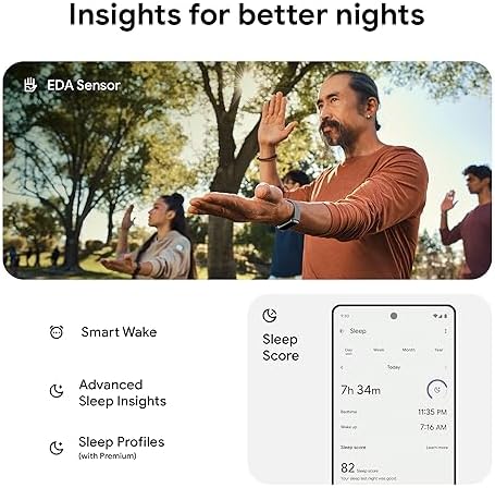 Fitbit Charge 6 Fitness Tracker with Google apps, Heart Rate on Exercise Equipment, 6-Months Premium Membership Included, GPS, Health Tools and More, Gold/Coral, One Size (S & L Bands Included)