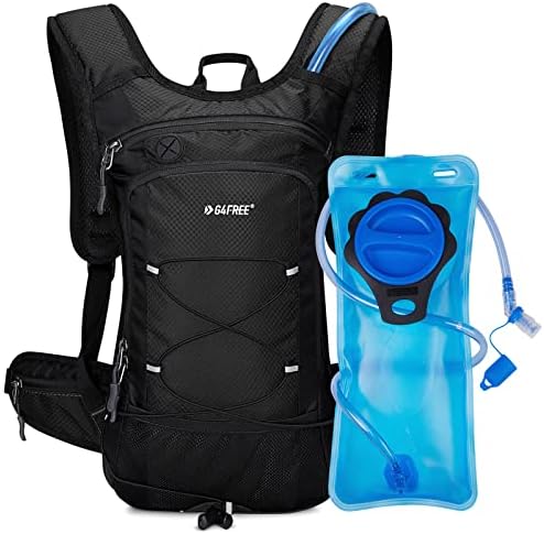 G4Free Insulated Hydration Backpack Pack with 2L BPA Free Bladder for Outdoor Running Hiking Cycling Camping