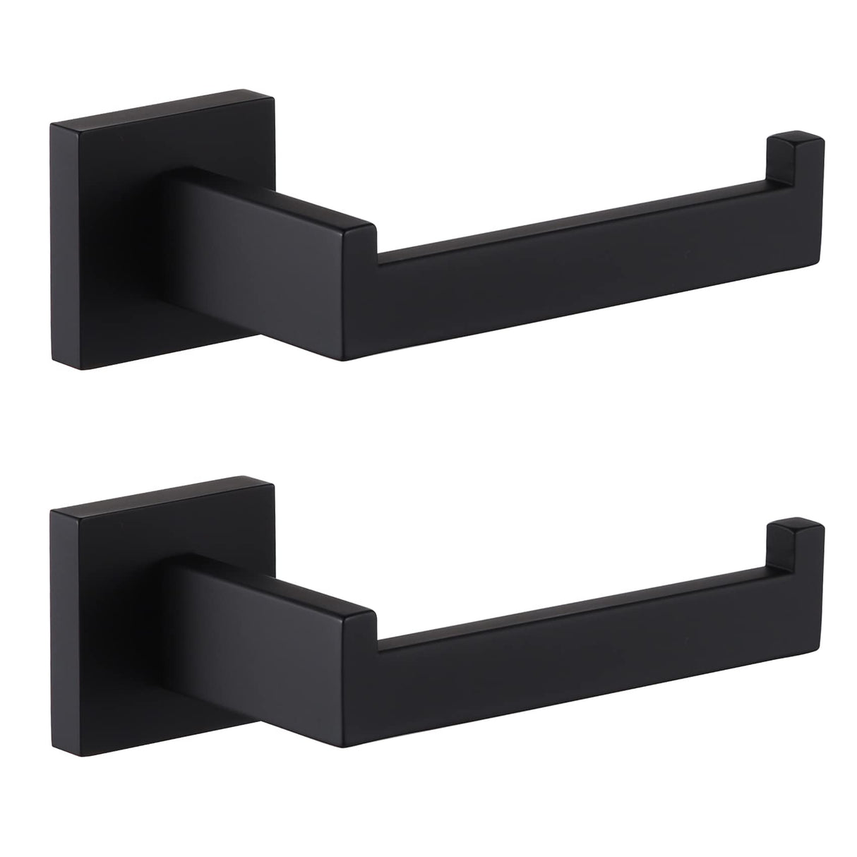 KOKOSIRI Black Toilet Paper Holders Bathroom Toilet Paper Roll Holder SUS304 Stainless Steel Contemporary Wall Mounted, 2 Pack, B2003BK-P2