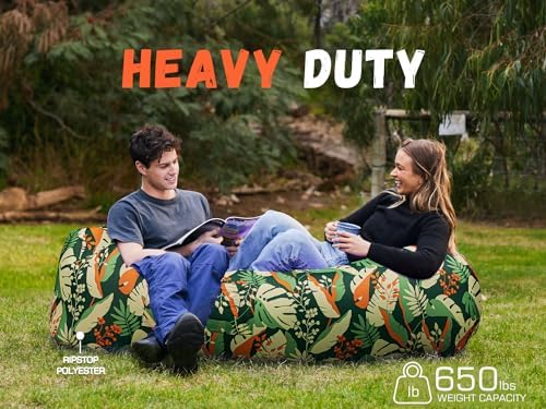 WEKAPO Inflatable Lounger Air Sofa Hammock-Portable,Water Proof& Anti-Air Leaking Design-Ideal Couch for Backyard Beach Traveling Camping Picnics & Music Festivals