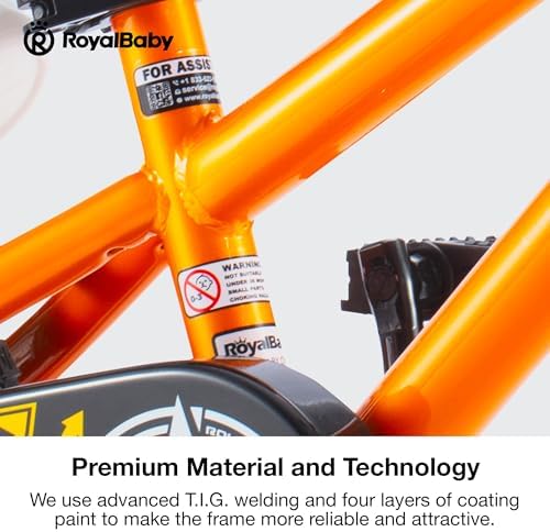 RoyalBaby Kids Bike EZ Freestyle Training Free Balance to Pedal Easy Learning Bicycle, 12-18 Inch for Toddlers to Big Kids