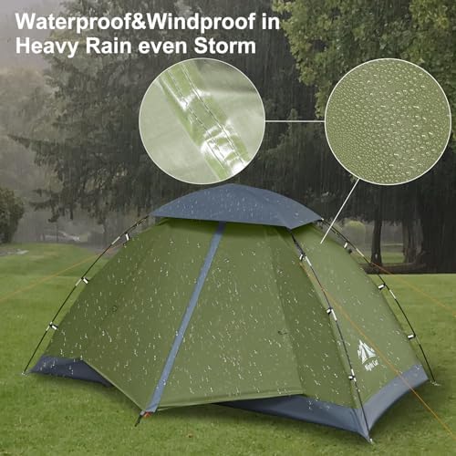 Night Cat Upgraded Backpacking Tents 1 2 Persons Easy Clip Setup Camping Tent Adults Scouts Heavy Rainproof Compact Lightweight