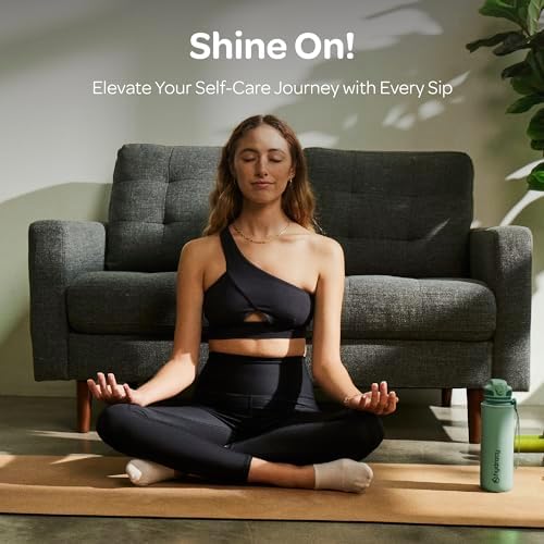 Hydracy Water Bottle with Time Marker -Large BPA Free Water Bottle & No Sweat Sleeve -Leak Proof Gym Bottle with Fruit Infuser Strainer & Times to Drink -Ideal for Fitness Sports & Outdoors