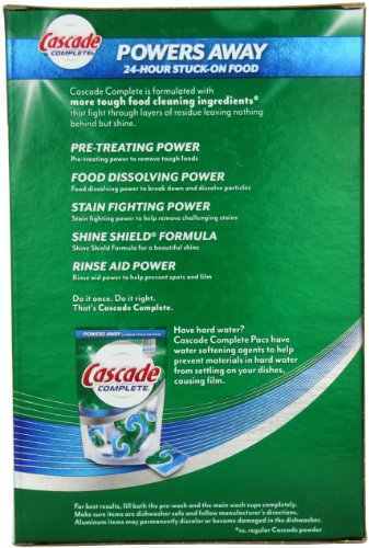 Cascade Complete, Powder Dishwasher Detergent, Fresh Scent 90 Oz (Pack of 1)