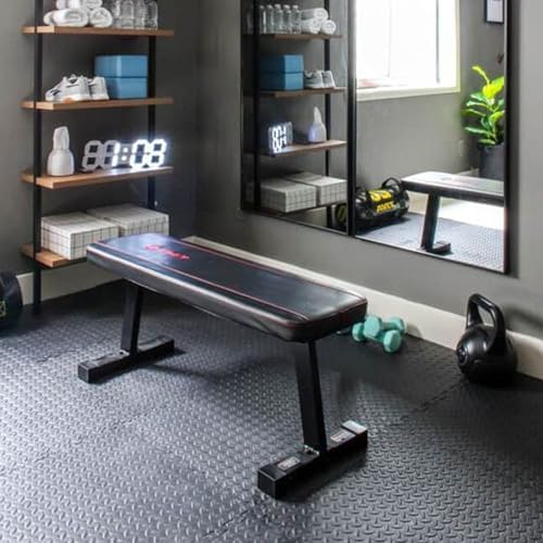 BalanceFrom Puzzle Exercise Mat with EVA Foam Interlocking Tiles for MMA, Exercise, Gymnastics and Home Gym Protective Flooring, Multiple Sizes and Colors