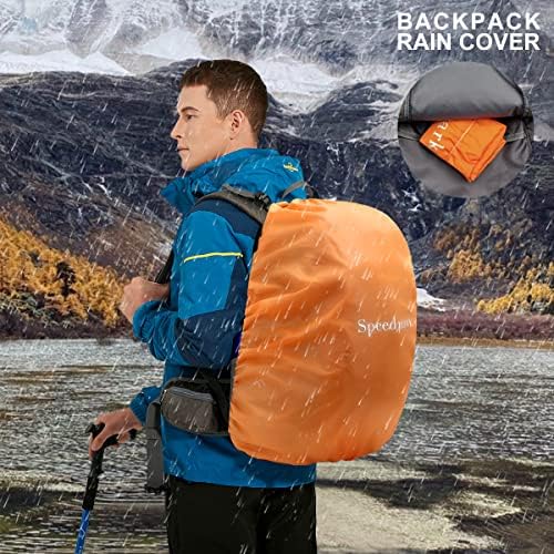 Hiking Backpack 40L Waterproof Hiking Daypack with Rain Cover, Outdoor Trekking Travel Backpacks for Men Women
