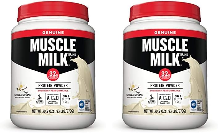 Muscle Milk Lean Muscle Vanilla Creme Protein Powder, 1.93 Pound (Pack of 2)