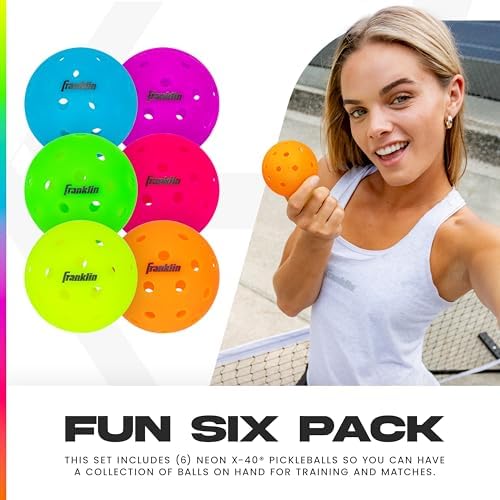 Franklin Sports X-40 Outdoor Pickleballs - Official Ball of USA Pickleball, APP Tour + Pickleball US Open - 3 Packs, 12 Packs, 36 Pickleball Buckets, 50, 100 + 400 Bulk Packs of Regulation Pickleballs