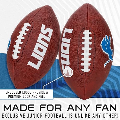 Franklin Sport NFL Team Football - Youth Junior Size Football for Kids - Official NFL Team Logo + Colors Youth Football - Kids NFL Fan Shop Football