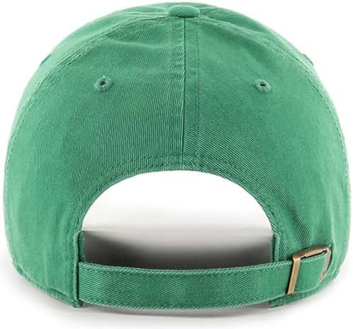 '47 MLB Kelly Green Primary Logo Clean Up Adjustable Strap Hat Cap, Adult One Size Fits All