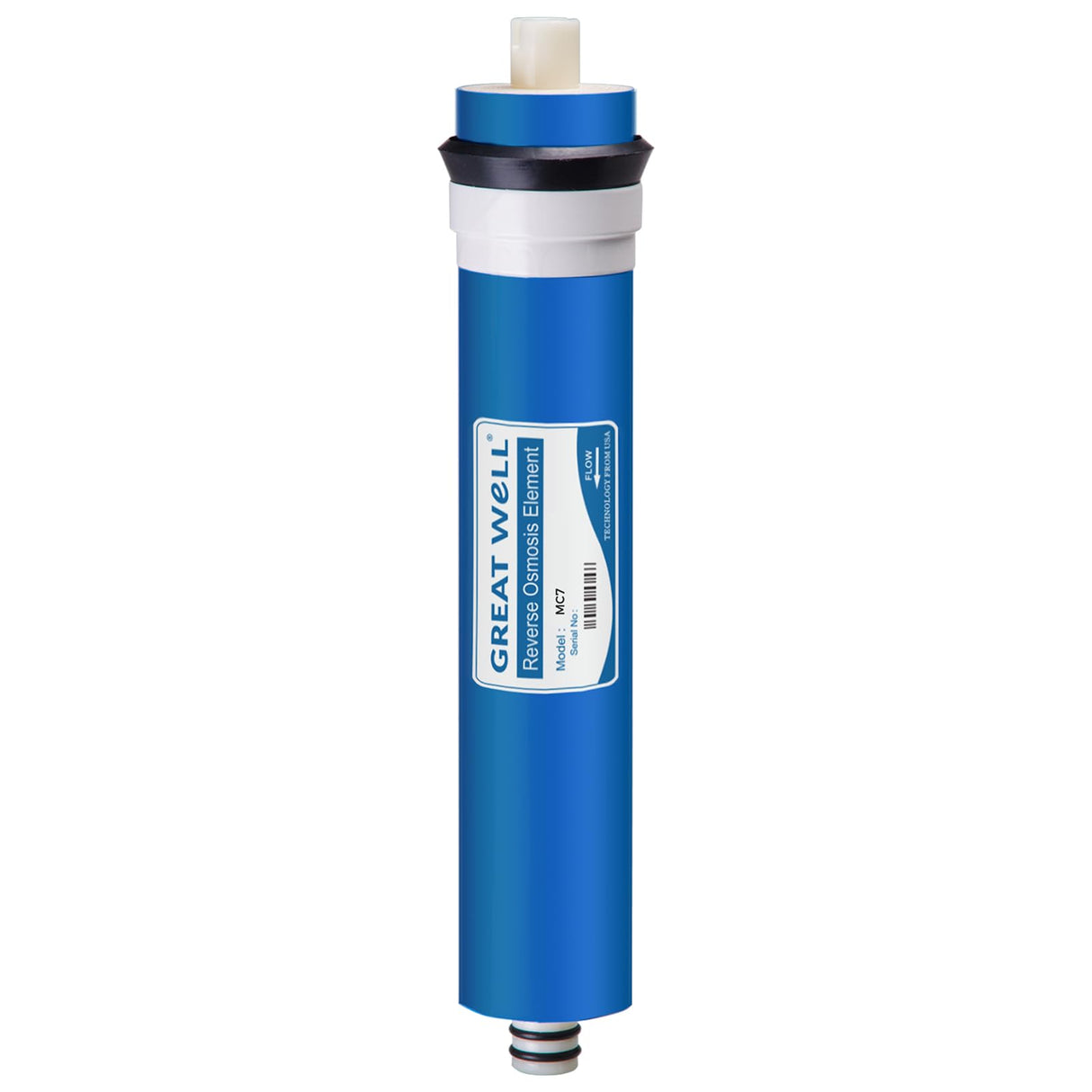 iSpring Greatwell NSF Certified Reverse Osmosis Membrane 75 GPD 11.75” X 1.75”, Replacement Fits Standard Under Sink RO Drinking Water Filtration System, MC7