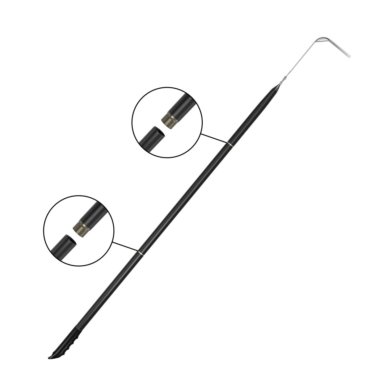 G.a HOMEFAVOR Pizza Oven Ash Rake, Pizza Oven Accessories, 47 Inch Overall