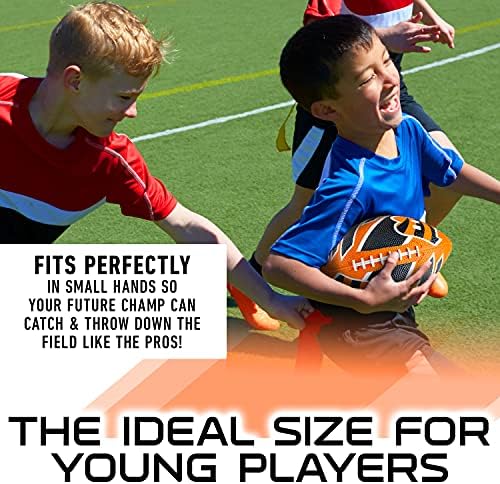 Franklin Sports NFL Team Footballs - Rubber Youth Mini Footballs for All NFL Teams - Kids Junior 8.5" Football - Official NFL Licensed Footballs