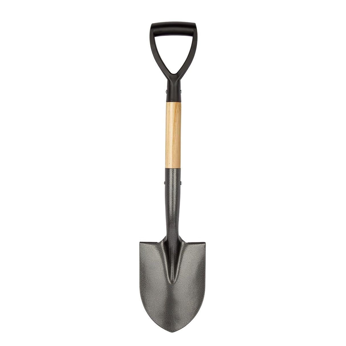 VNIMTI Shovel for Digging, Round Small Shovel with Wooden D-Handle, Metal Garden Shovel for Gardening, 28 Inches