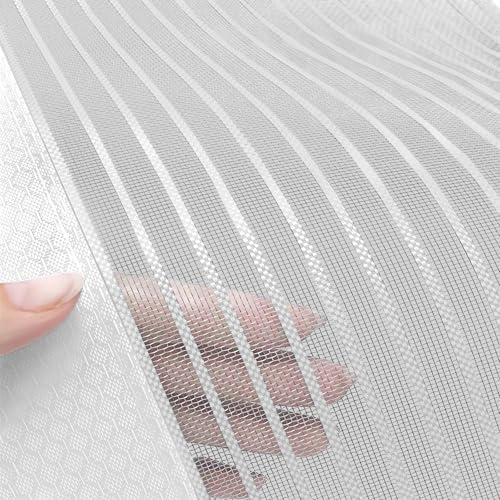 Heavy Duty Door Screen Magnetic Closure, LOVIGA Thickened Fiberglass Screen Door Mesh, Self Sealing, Tear Resistant, Easy Assemble, Fine Mesh Keep Bugs Out Fit Door Size 36 Inch X 82 Inch White