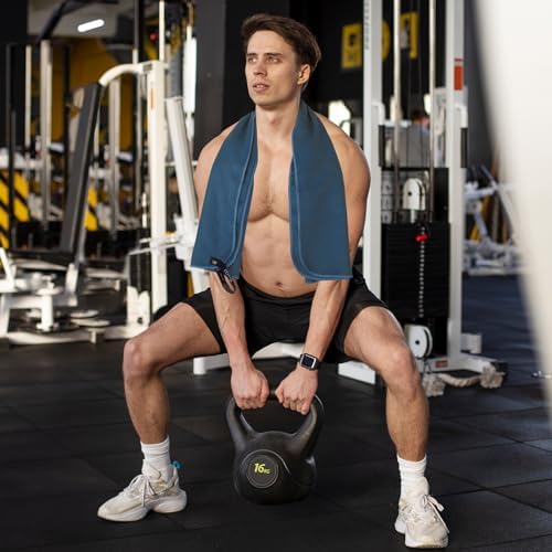 BOGI 4 Pack(8 pcs) Microfiber Travel Sports Towel-Quick Dry Towel, Soft Lightweight Microfiber Camping Towel Absorbent Compact Travel Towel for Camping Gym Beach Bath Yoga Swimming Backpacking-X Large