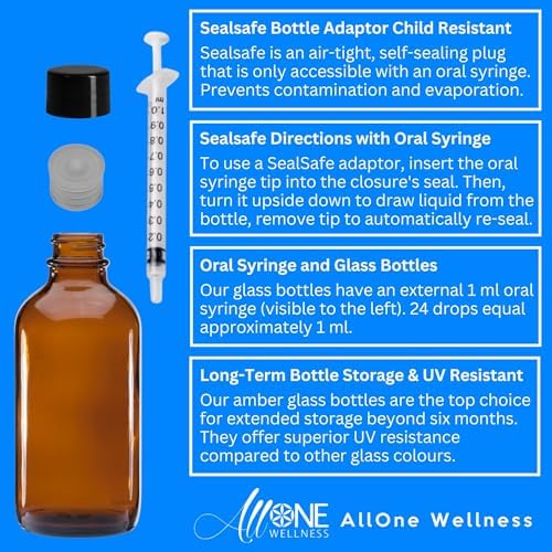 Chlorine Dioxide Pure CDS 3000 PPM ClO2 Glass Water Purification Solution Drops CDS 118 ml (4 oz)