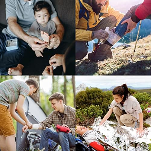 Waterproof First Aid Kit Roll Top Boat Emergency Kit with Waterproof Contents for Fishing Kayaking Boating Swimming Camping Rafting Beach Blue